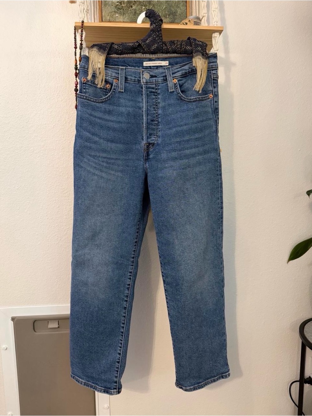 Levi’s Ribcage Straight High-Rise Jeans - Blue